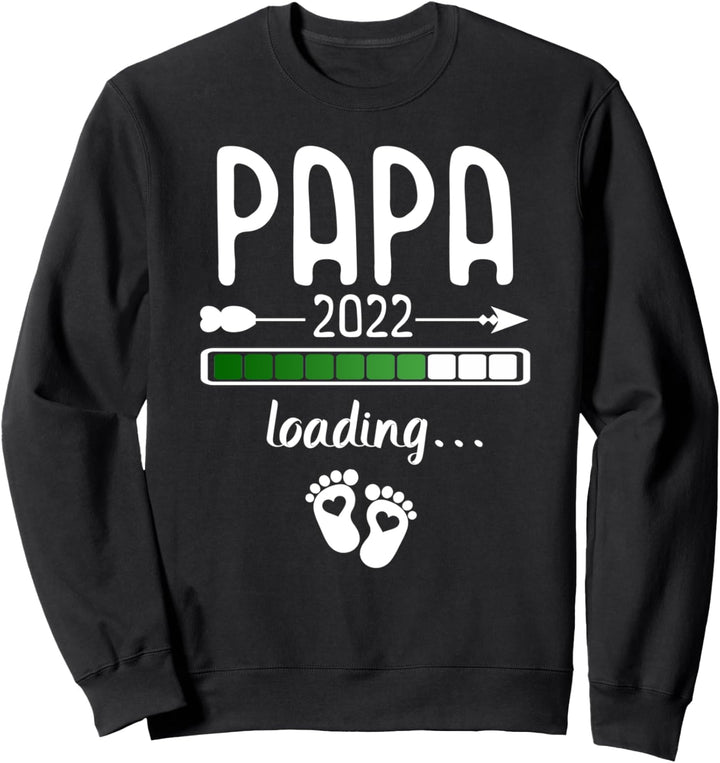 Papa 2022 Loading Shirt Werdender Papa Geschenk Vatertag Sweatshirt