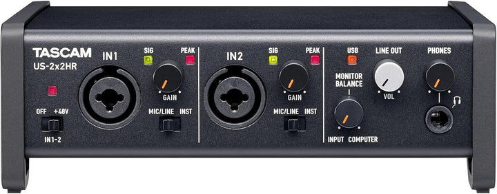 Tascam US-2X2HR USB-Audio-/MIDI-Interface (2 Eingänge, 2 Ausgänge) US-2x2HR US-2x2HR Single, US-2x2H