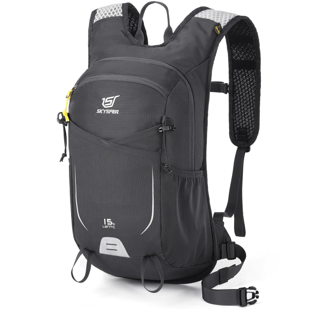 SKYSPER Wanderrucksack 15L Leichter Rucksack Wandern kleiner Trekkingsrucksack Atmungsaktiver Tagesr