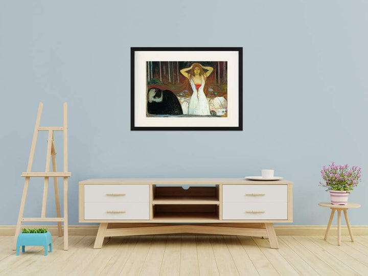 1art1 Edvard Munch Poster Asche, 1894 Gerahmtes Bild Mit Edlem Passepartout | Wand-Bilder | Im Bilde