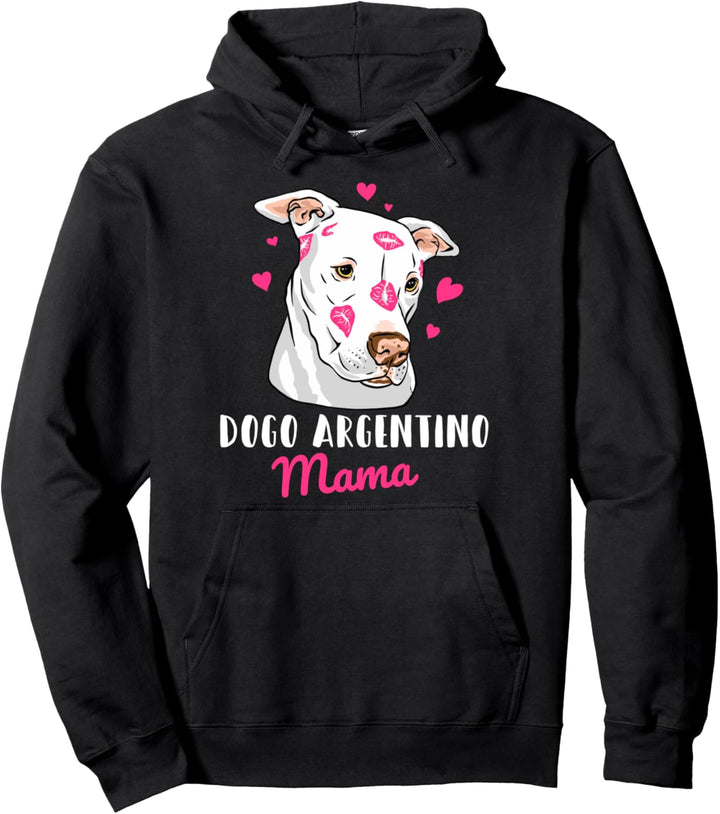 Dogo Argentino Mama Hunde Geschenk Hundebesitzer Pullover Hoodie
