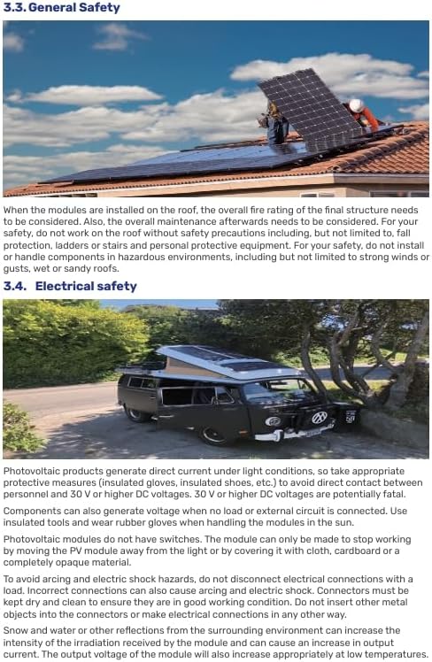 Renogy 16BB N-Typ 100 Watt 12V Solarmodul, 25% Hoch-Effizienz, PV Modul Ladegerät Solar Panel für RV