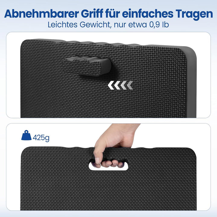 2er Set Garten Kniekissen 46x28x4cm – Dicke Schaumstoff Kniekissen für Gartenarbeit &amp; Haushalt – was