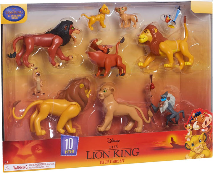 Der König der Löwen, Set mit 10 Figuren, mit Simba, Nala, Pumbaa, Timon, Rafiki, Zazu, Mufasa, Scar,