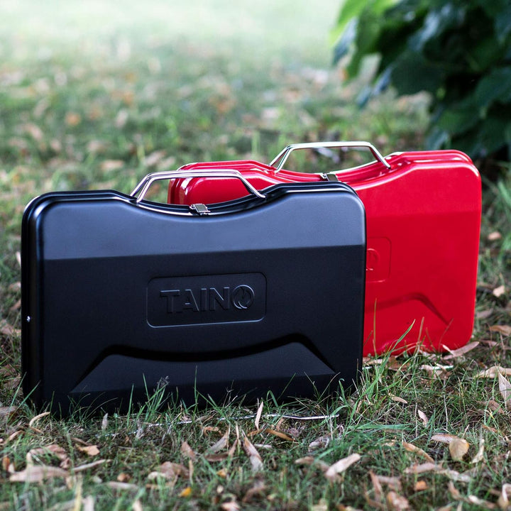 TAINO MOX Holzkohlegrill BBQ Koffergrill Camping-Grill Kohlegrill Retro-Stil klappbar Griller tragba
