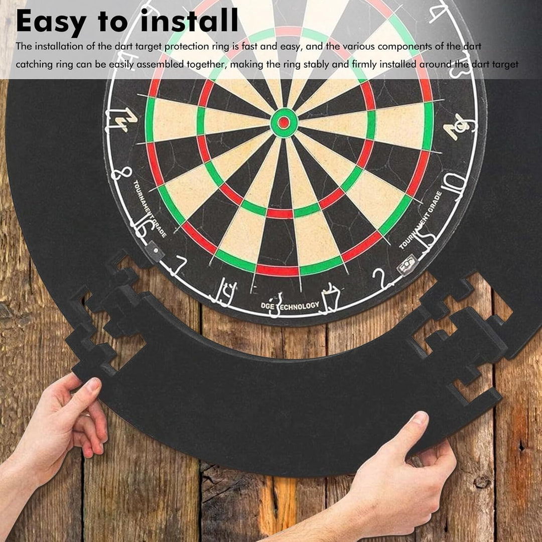 5 Stück Surround Dartscheibe Umrandung: Dartboard Schutzring für 45 cm Dartscheibe, Zielschutzring f