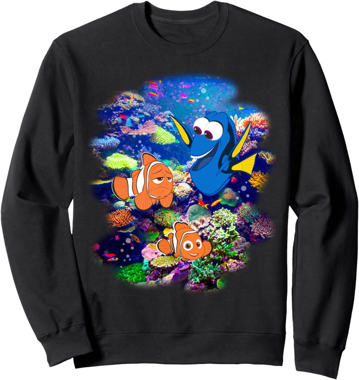 Disney Pixar Finding Nemo Group Shot Coral Reef Portrait Sweatshirt