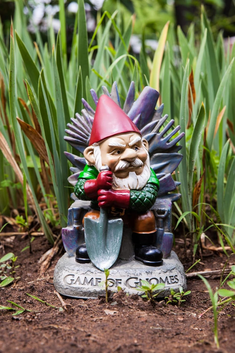 Big Mouth Inc. Gartenzwerg Game of Gnomes - Lustiger Gartenzwerg, handbemalt, wetterfest, Keramik, R