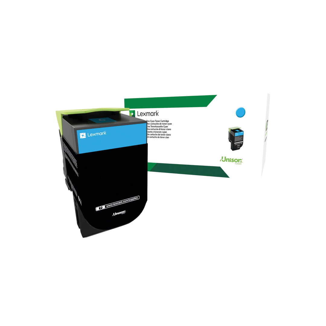 Lexmark 70C2XC0 High Capacity Return Program Toner Cartridge, cyan