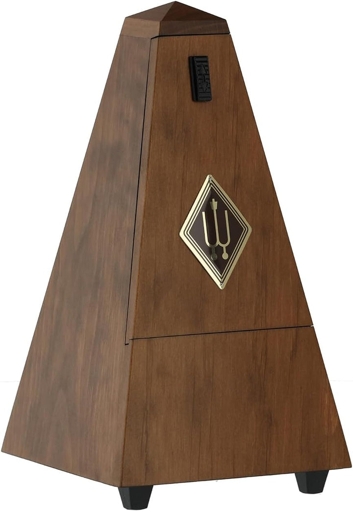 Wittner Metronom 813M Holzgehäuse mit Glocke Taktell Pyramidenform nussbraun matt, nussbraun matt