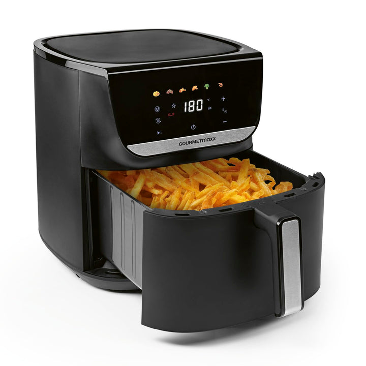 GOURMETmaxx AirGenius Heissluftfritteuse - 7,5 L Airfryer | Fritteuse mit &amp; 7 Programmen | Minibacko