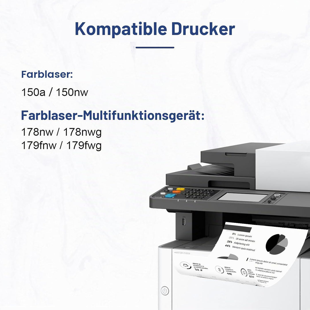 117A Toner Kompatibel für HP 117A Toner Set 117a schwarz für Toner hp Color Laser MFP 179fwg 178nwg