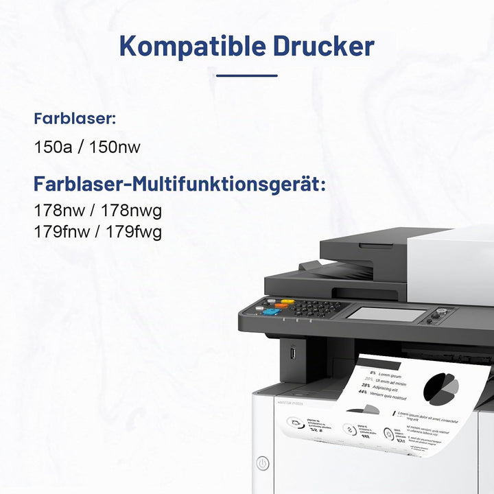 117A Toner Kompatibel für HP 117A Toner Set 117a schwarz für Toner hp Color Laser MFP 179fwg 178nwg