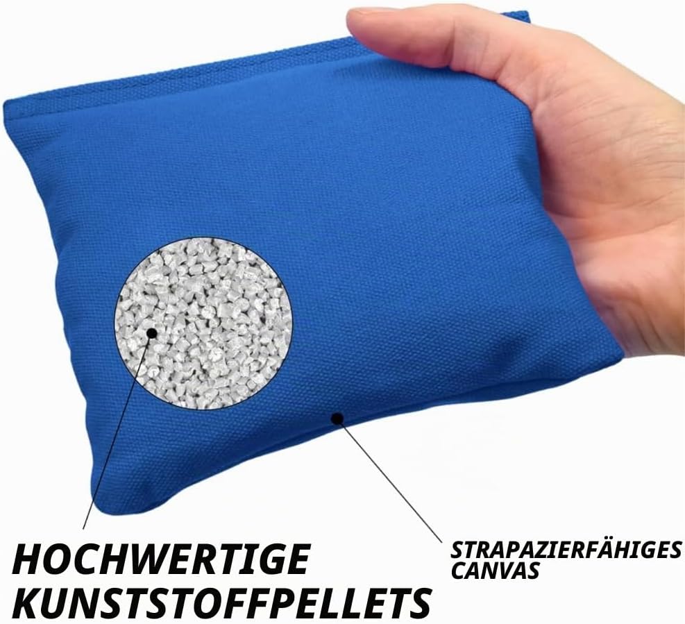 │ Original Cornhole Bean Bags (8-teilig) │ 15 x 15 cm │ 400 g │ Aus Bester Verarbeitung und besten M