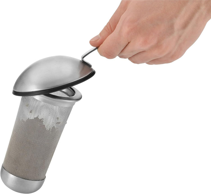 WMF SmarTea Teekanne mit Stövchen Set 3-teilig, Cromargan Edelstahl, Glaskanne 1l mit Siebeinsatz un