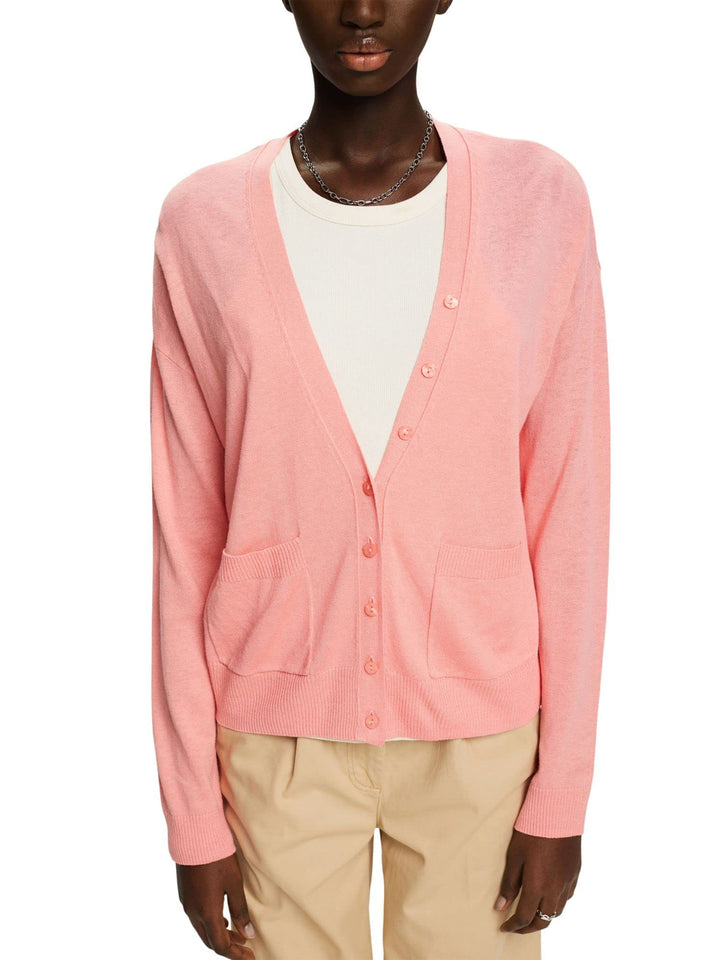 ESPRIT Damen 023ee1i305 Strickjacke XXS 670/Pink, XXS 670/Pink