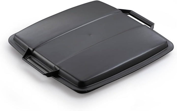 Durable Deckel Eco für Mülleimer Durabin 90L, Blauer Engel zertifiziert, schwarz, 6 Stück, 180050622