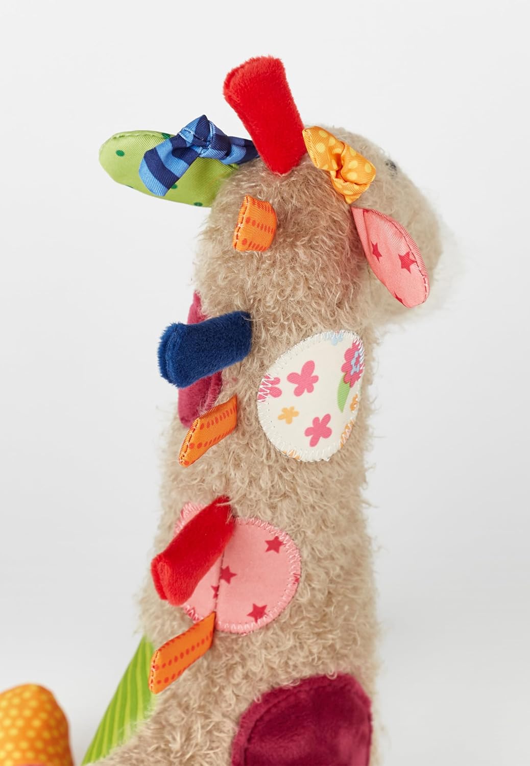 SIGIKID 42837 Stofftier Giraffe Patchwork Sweety Kuscheltier zum Spielen & Schmusen aus weichem Mate