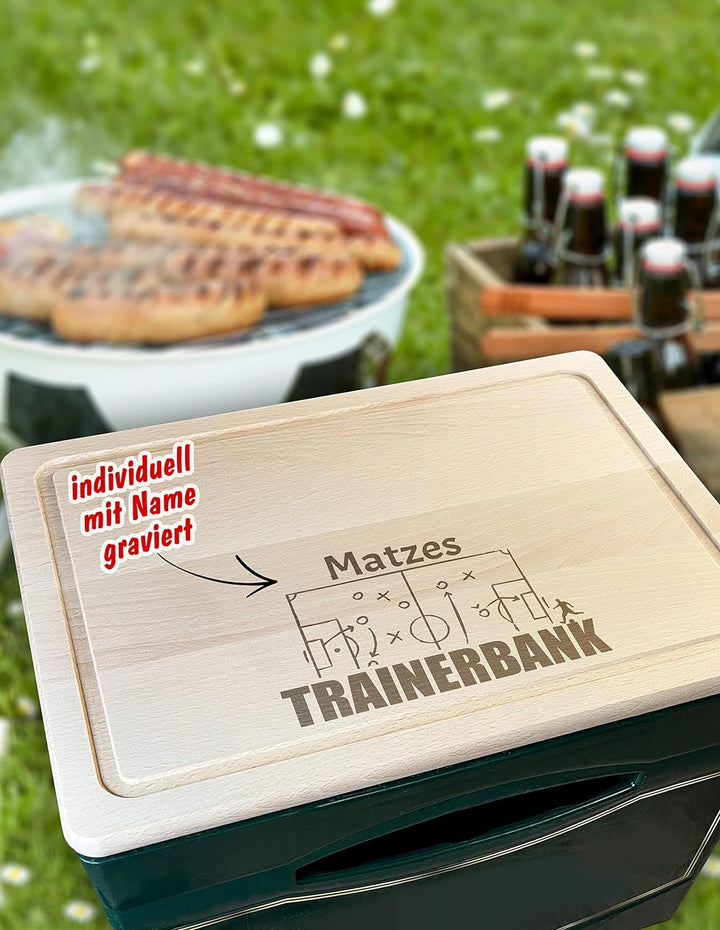 Unikatolo Bierkastensitz Trainerbank mit Name, Geschenkidee für Männer, Oktoberfest, Vatertag, Gebur
