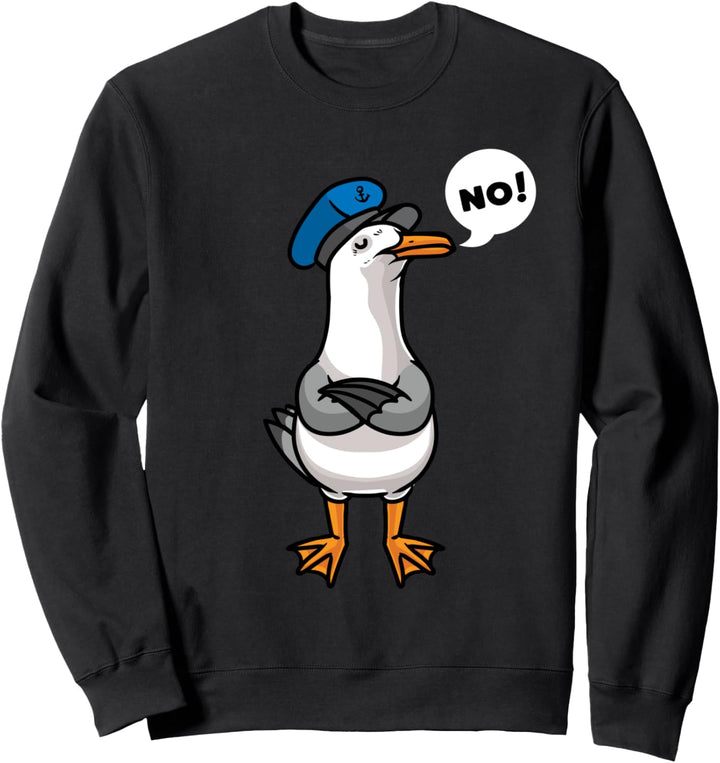 Sture Möwe Mittelmeermöwe Möwenvögel Nordsee Ostsee Meer Sweatshirt