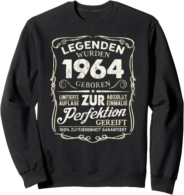 60 Geburtstag Geschenk Lustig 1964 Mann Frau Jahre Party Sweatshirt