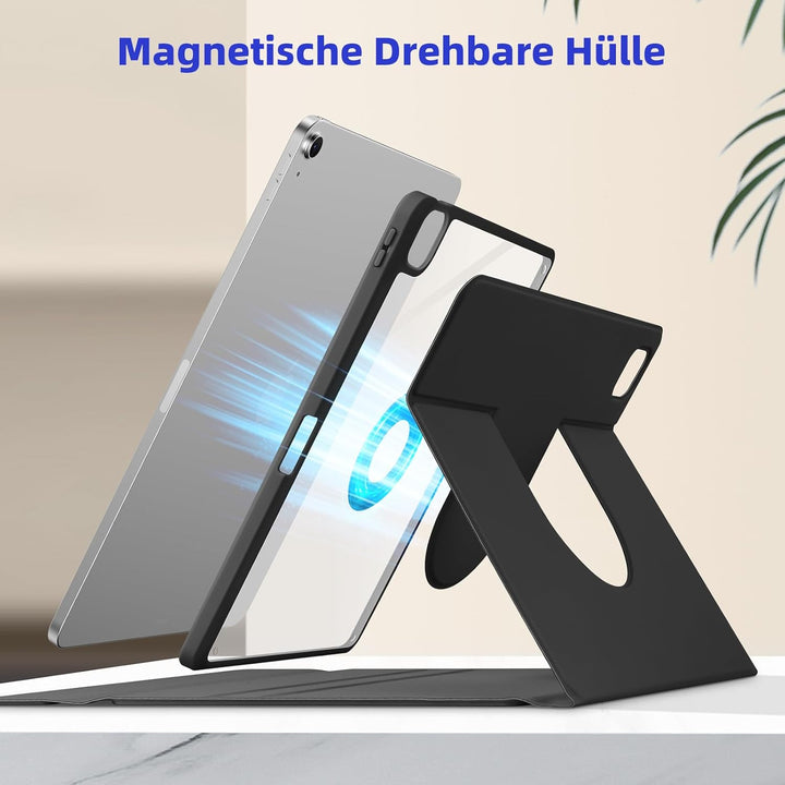 Bettdow für iPad Air 13 Zoll M3 2025/ M2 2024 Tastatur Hülle, Hoch-/Querformat Verwenden, QWERTZ Lay