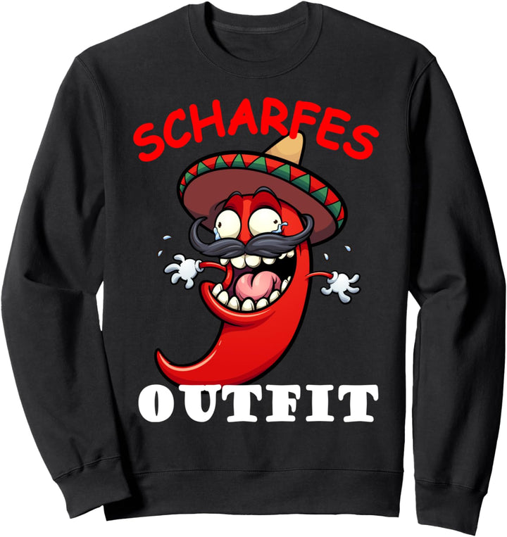 Scharfes Outfit Comic Chilli Scharfe Chili Sweatshirt