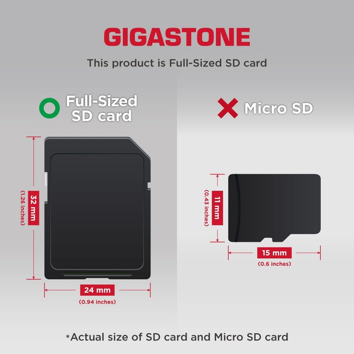 GIGASTONE 128GB SDXC Speicherkarte mit USB-Typ-C-Kartenleser, 4K Kamera Pro, bis zu 100 MB/s, für Vi