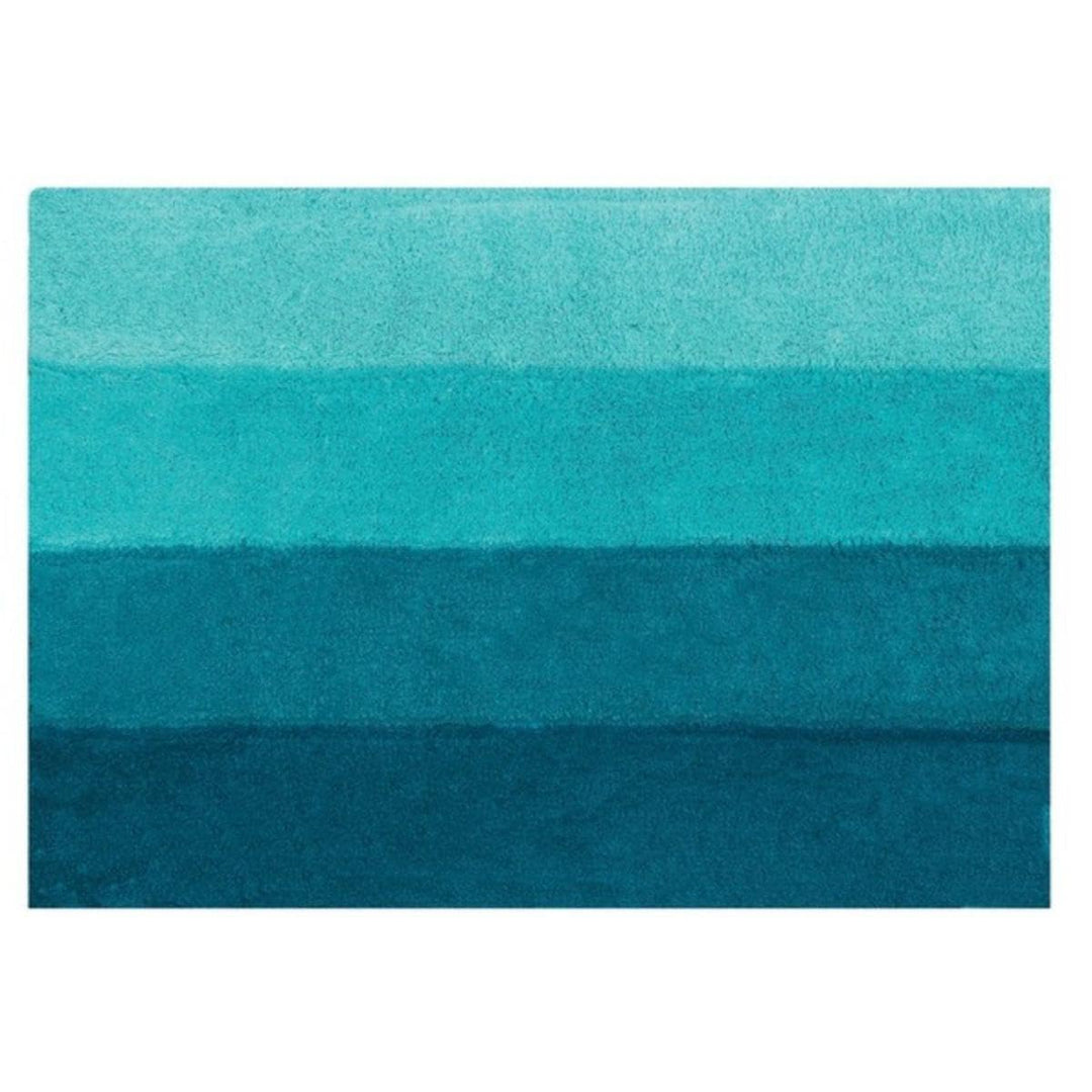 Spirella Badteppich Badematte Badvorleger Duschvorleger Mikrofaser Hochflor flauschig 55x65 cm – Tür
