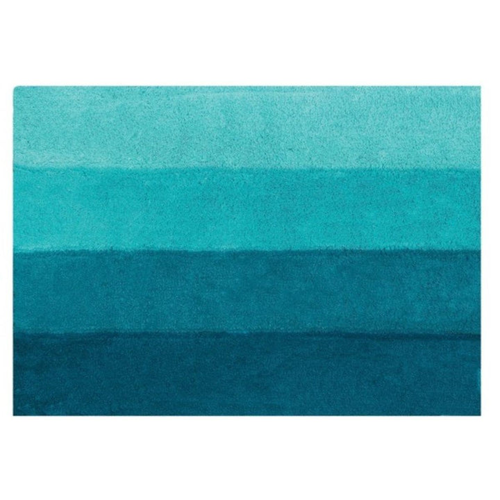 Spirella Badteppich Badematte Badvorleger Duschvorleger Mikrofaser Hochflor flauschig 55x65 cm – Tür