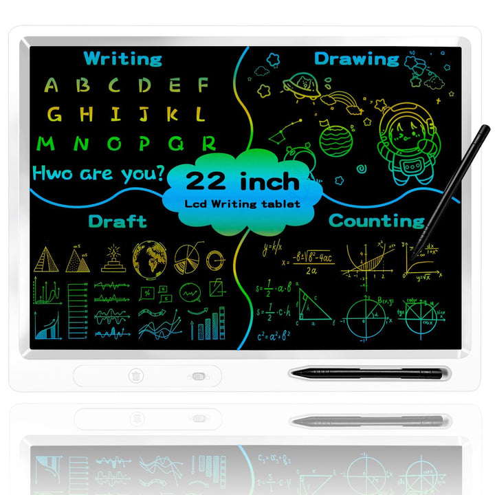 LCD-Schreibtablett, 22 Zoll Dual Colorful Screen Writing Doodle Board Elektronischer digitaler Schre