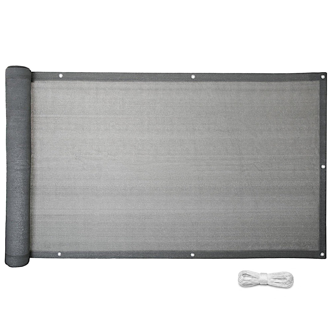 ESTEXO Balkon Sichtschutz/Balkonbespannung Balkonsichtschutz Balkonverkleidung 0,90 m x 6,00 m - Gra