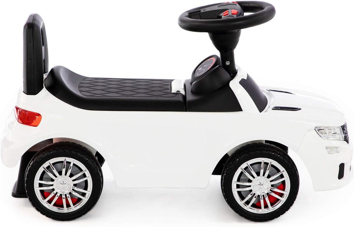 Rutscher Auto weiss Super Car Nr.6 Sound Kinder Rutscherfahrzeug Lauflernhilfe