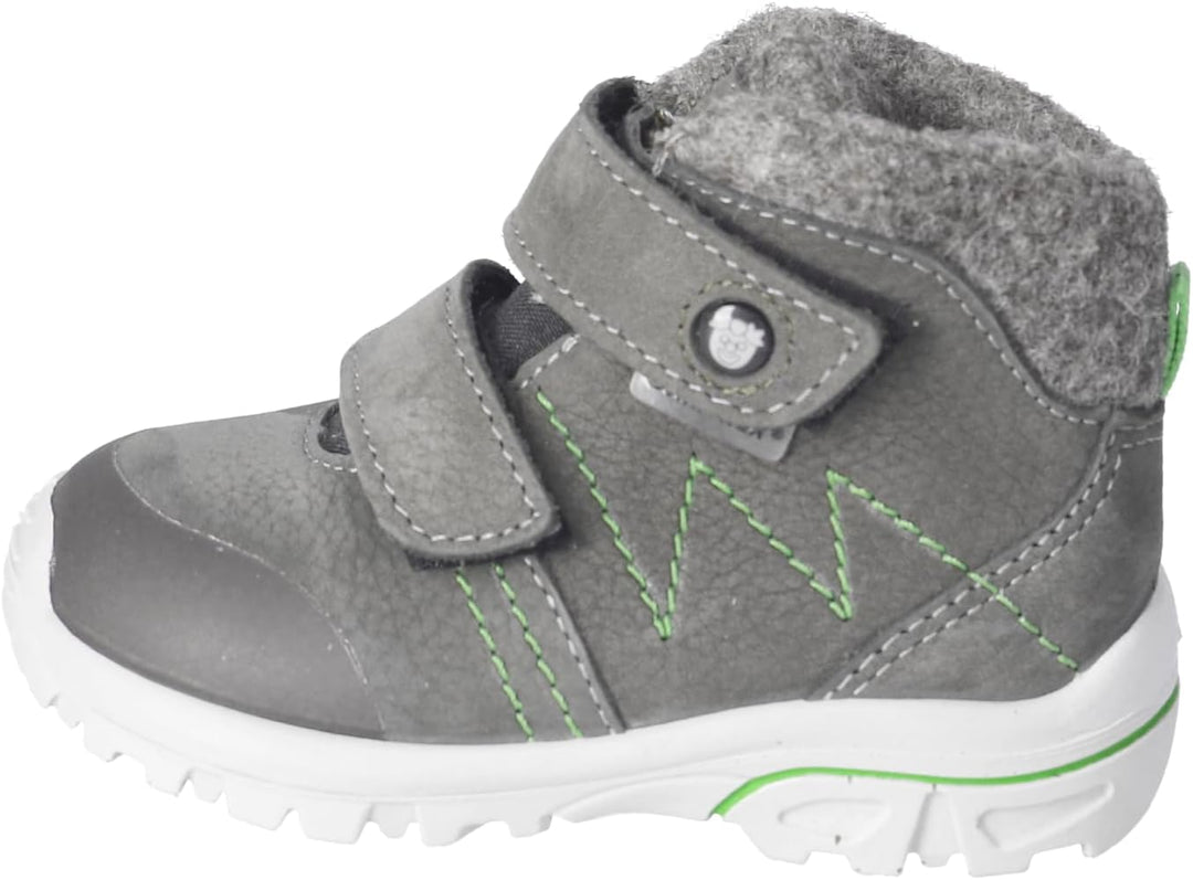 RICOSTA Mädchen und Jungen Lauflernschuhe Dario, WMS:Mittel,Sympatex 23 EU Weit Grün 590, 23 EU Weit