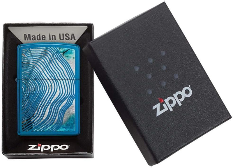 Zippo Farbige Feuerzeuge Blau Ohne Logo, Blau Ohne Logo