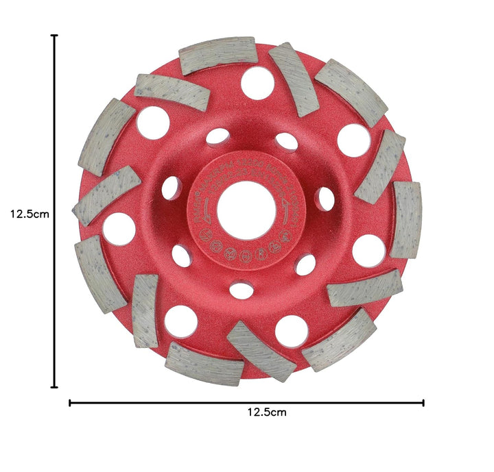PRODIAMANT Diamant Schleiftopf Extra Speed Beton 125 mm x 22,2 mm Schleifteller für Beton Fliesenkle