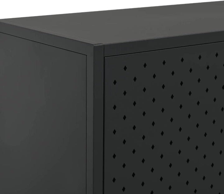 vidaXL Sideboard 2 Türen Kommode Anrichte Beistellschrank Schrank Mehrzweckschrank Standschrank Stah