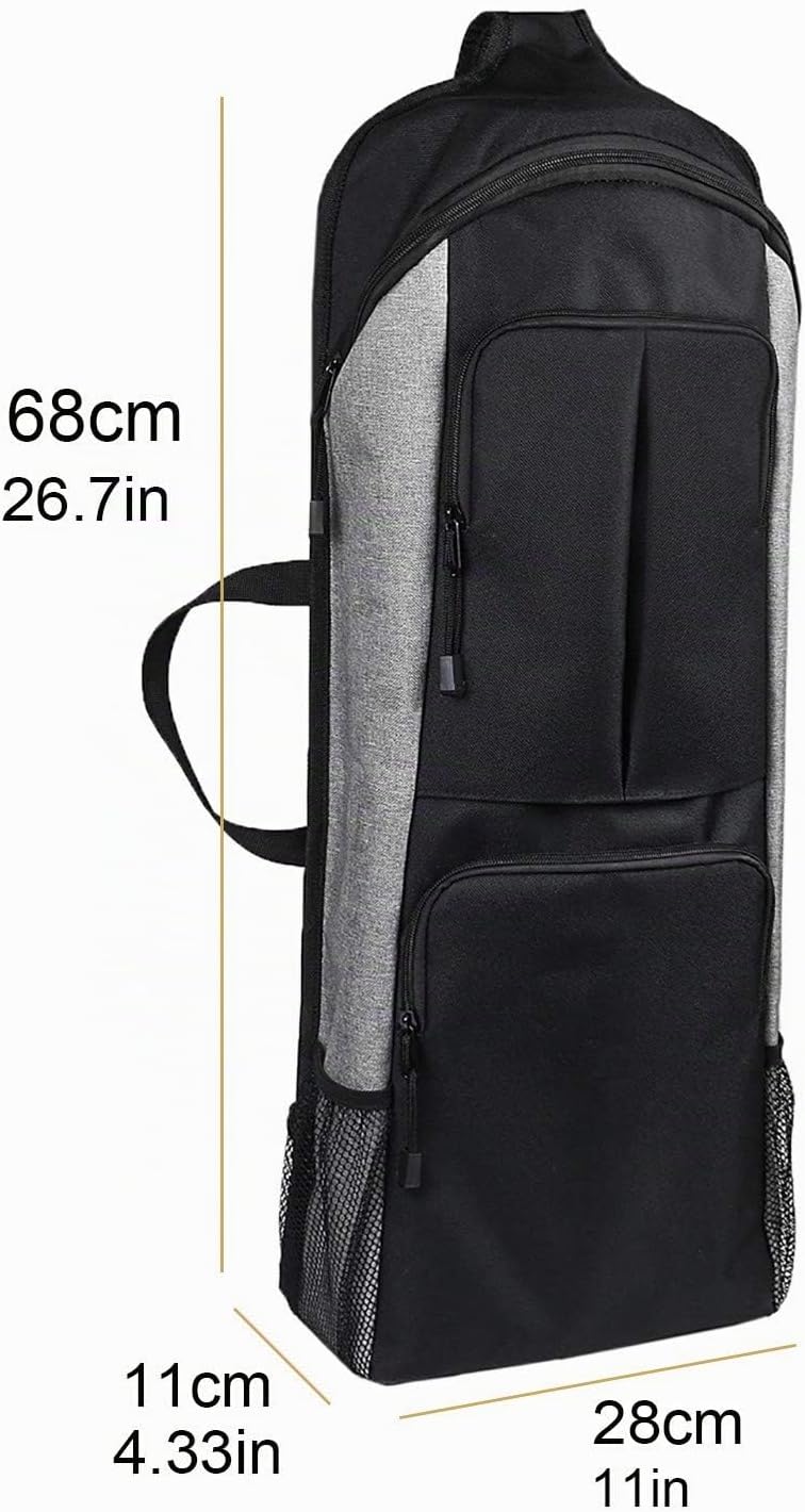 3DTengkit Yogamatten-Tasche, multifunktionale Yogamatten-Aufbewahrungstasche ，mit grosser Seitentasc
