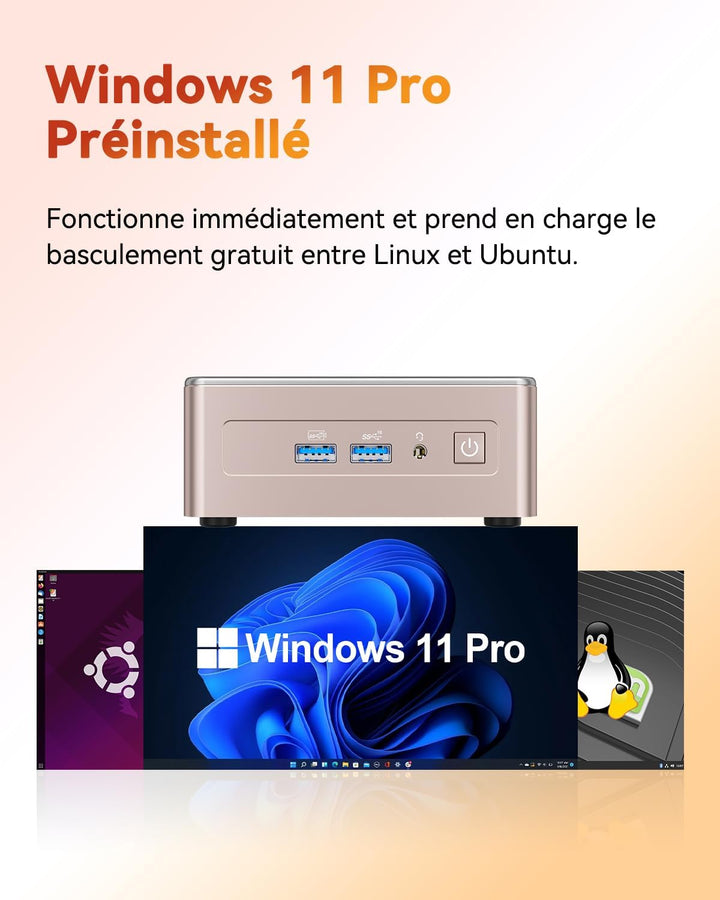 GEEKOM A5 Mini-PC mit AMD Ryzen 7 5825U (8 Kerne/16 Threads, bis zu 4,5 GHz), 32 GB DDR4, 512 GB M.2