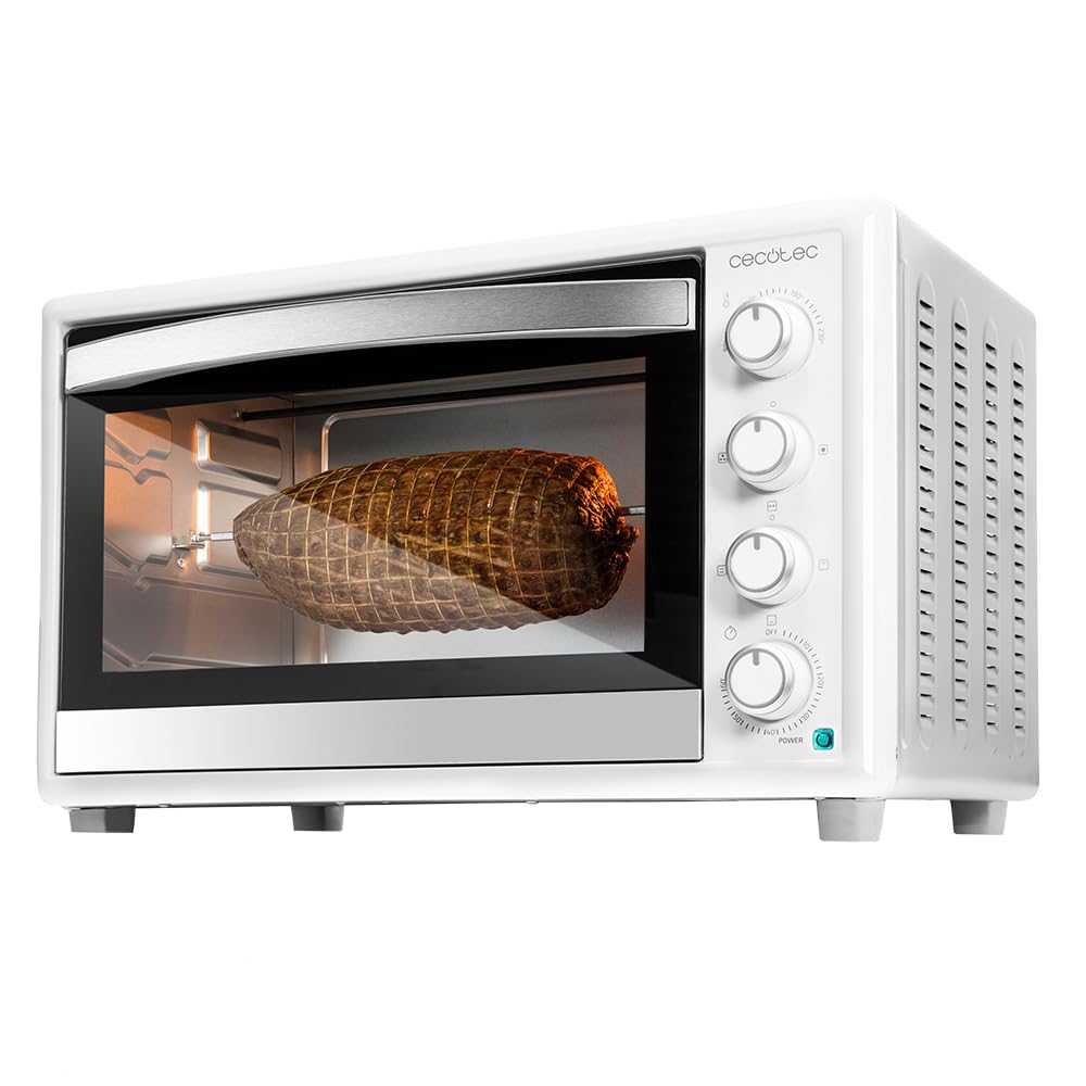 Cecotec Tischkonvektionsofen 46 Liter Bake&Toast 4600 White Gyro. 2000 W, Innenbeleuchtung, 12 Funkt