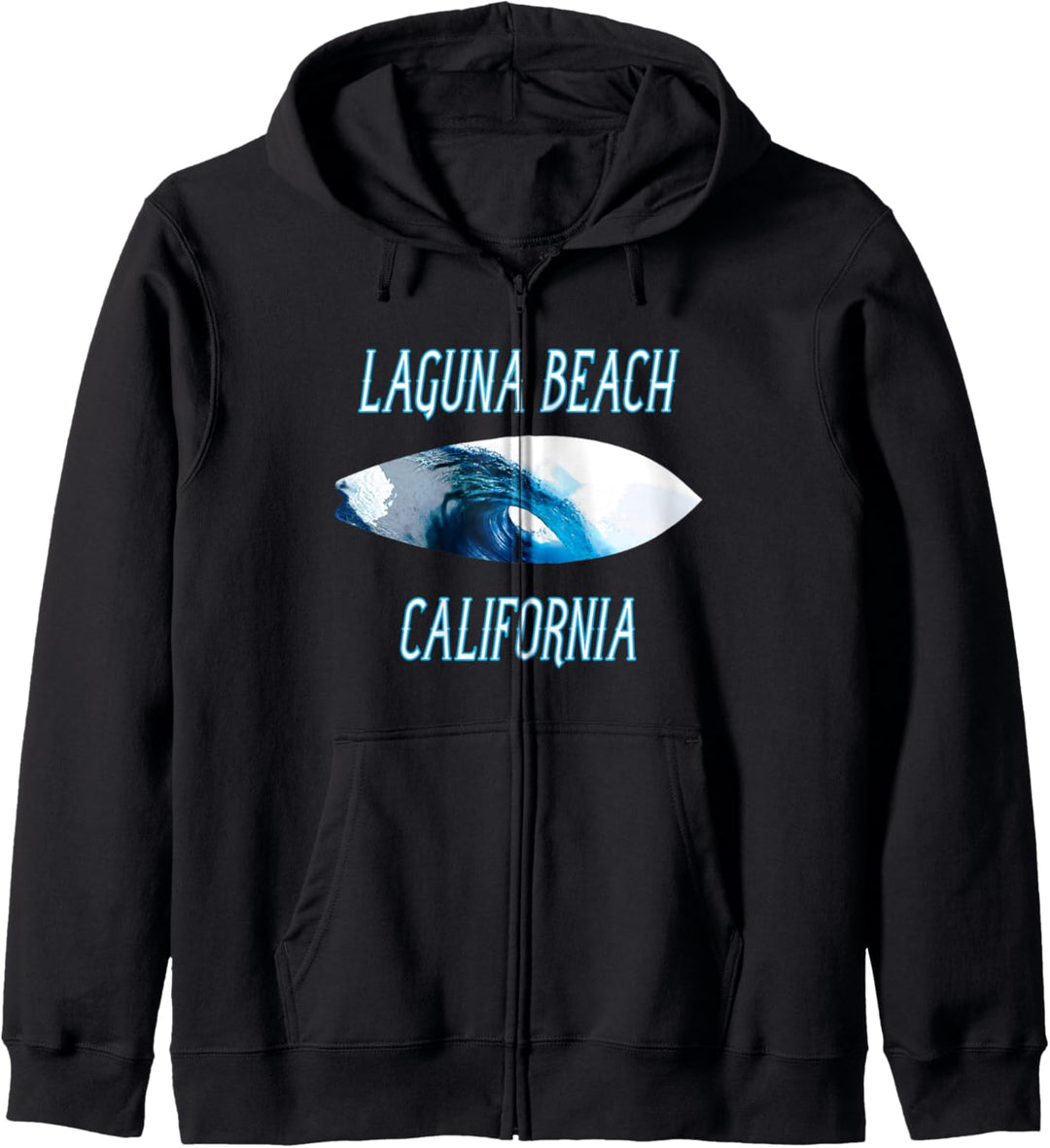 Laguna Beach California Vintage-Surf Kapuzenjacke