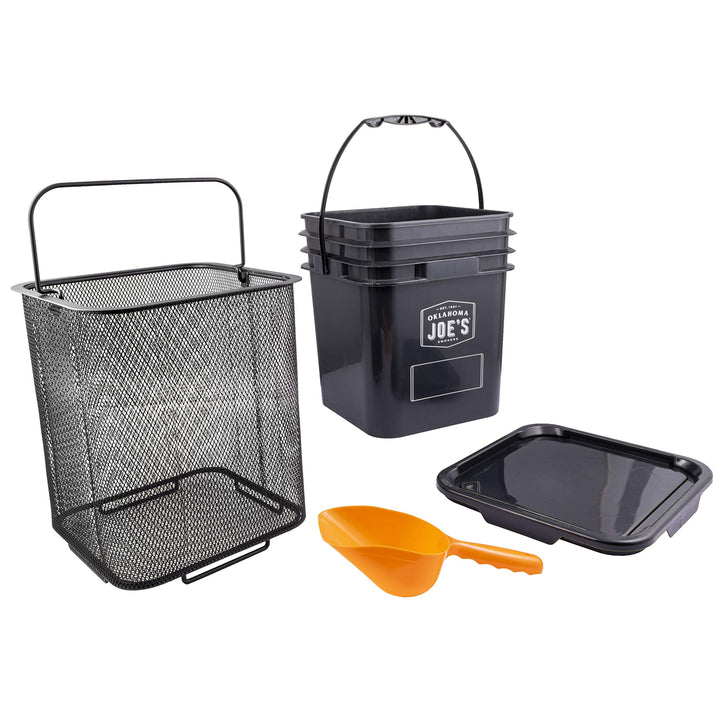 Oklahoma Joe's 5159038W01 Pellet-Eimer-Set, Schwarz, Pellet-Eimer-Set