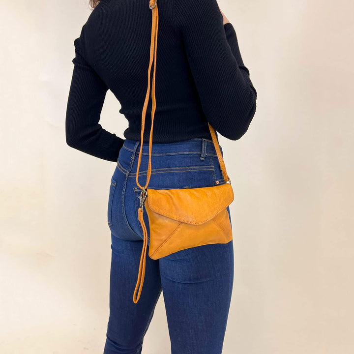 Gusti Umhängetasche Leder - Karisma Handtasche Ledertasche Vintage Braun, Braun