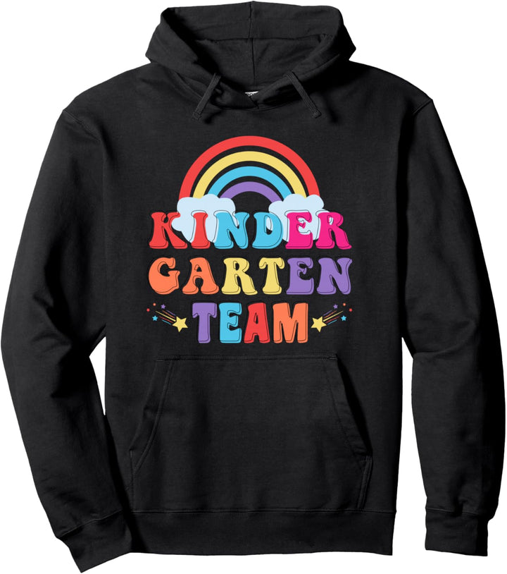 Kindergarten Kita Team Outfit Erzieherin Erzieher Regenbogen Pullover Hoodie