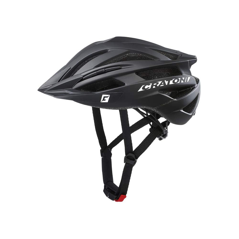Cratoni Agravic Mountainbikehelm Fahrradhelm Inlinerhelm Allroundhelm mit Visier black matte S/M (54