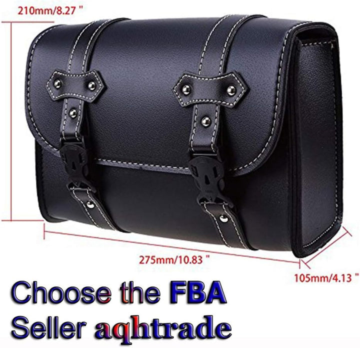1x Motorrad Satteltaschen Leder wasserdichte Platz Satteltasche Seitliches Brot Werkzeugkasten Speic