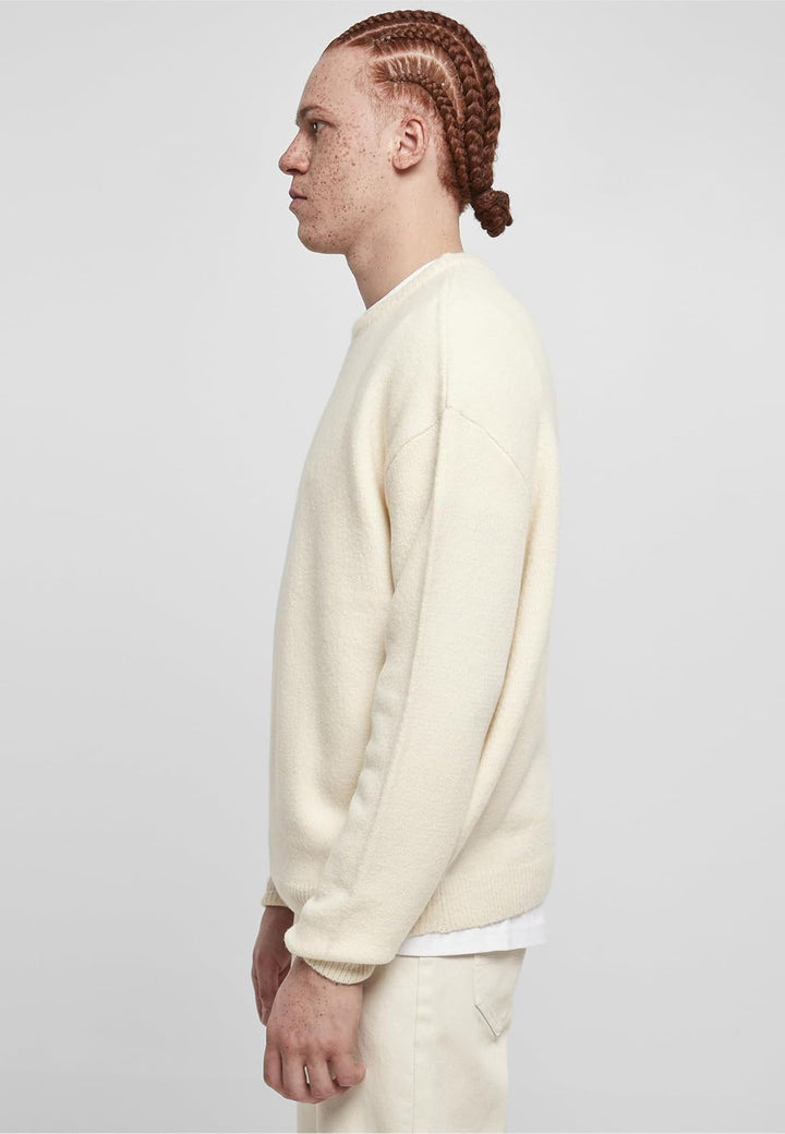 Urban Classics Herren Oversized Chunky Sweater 3XL Whitesand, 3XL Whitesand