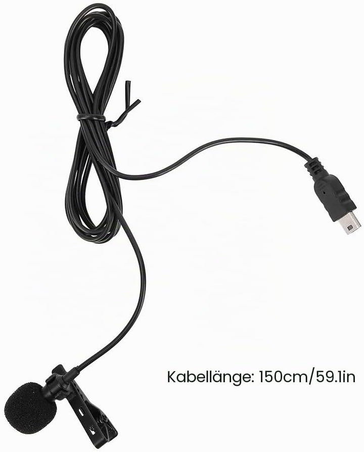 Tangxi Lavalier-Mikrofon, professionelles Interview, omnidirektionales Live-Mikrofon, Clip-Mikrofon