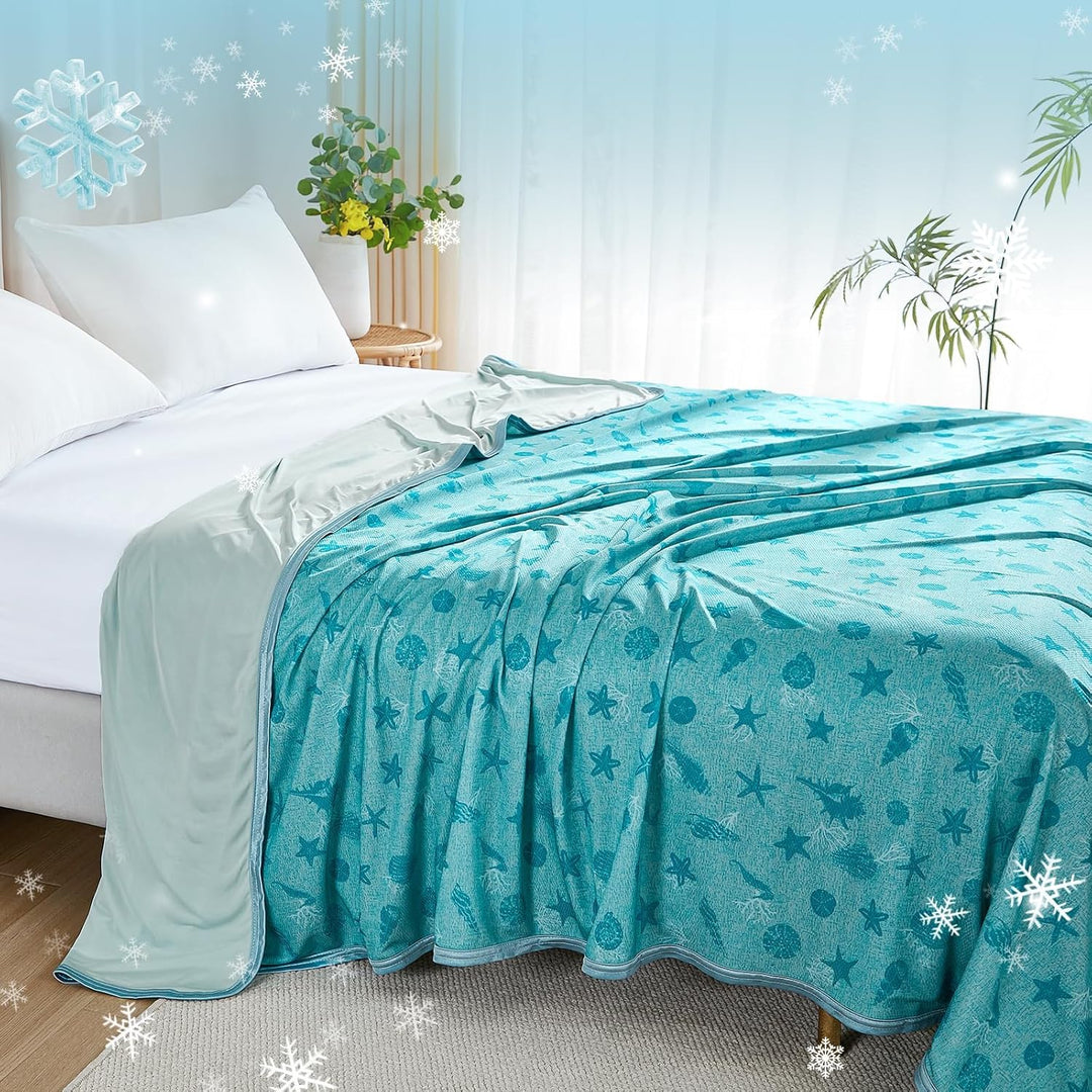 WONGS BEDDING Kühldecke Sommerdecke - mit Japanische Arc-Chill Q-Max 0,43 Kühlfasern, 2 in 1 Selbstk