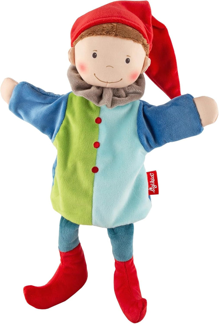 sigikid 43345 Handspielpuppe, Mehrfarbig/Kasper, OneSize, Mehrfarbig/Kasper